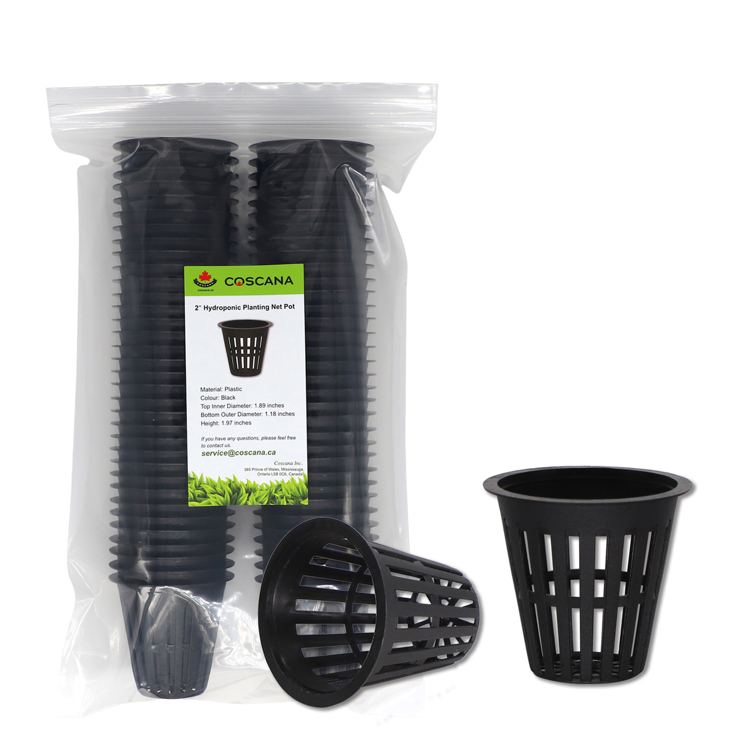 Nursery Pots 2-inch Net Pot, 120 Pack, Garden Slotted Mesh Plastic Plant Net Cup, Heavy Duty Wide Lip Round Bucket Basket for Hydroponics