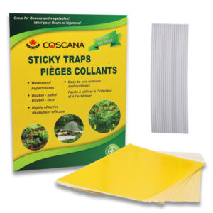 new Yellow Sticky Traps with Twist Ties, 20 PCS | for Fungus Gnats, Whiteflies, Aphids, Leaf Miners, Thrips, Ladybug, Gnat, Mosquito, Ant | 8x6 Inch, Dual-Sided